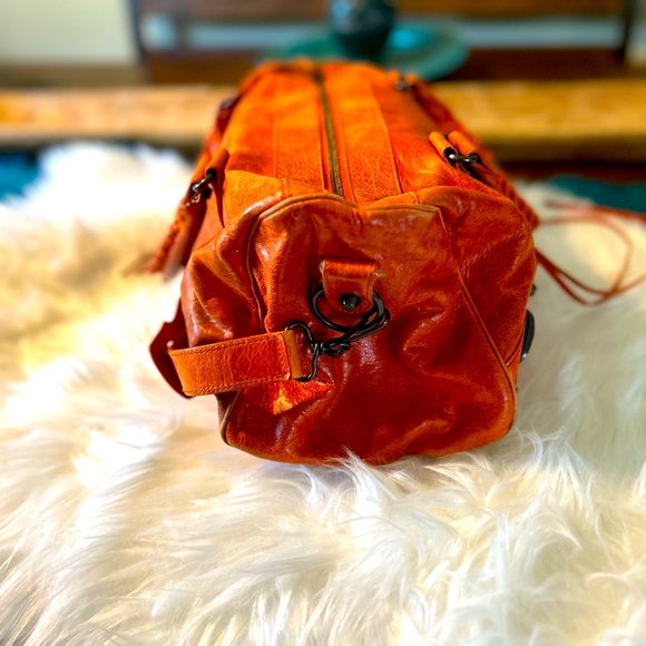 Balenciaga City Leather Satchel/Handbag with Studs - Picture 6 of 8